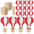 Meooeck 8 Sets Red Hot Air Balloon Table Centerpieces Decor by Meooeck