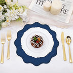 100 Pcs Navy Blue Thick Paper Placemats, Disposable Waterproof Place Mats - Image 4