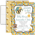 Custom Baby Shower Invites Bumble Bee Gender Neutral Invitation, 20 Pack of 5x7 Personalized Bumble Bee Invites with Envelopes - Unique Honeycomb Baby Shower Cards by AmandaCreation by AmandaCreation