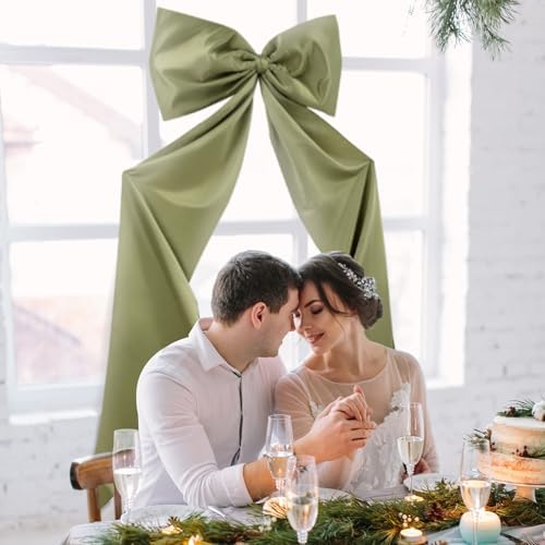 Wavwavw Giant Bow Big Wall Decor, Sage Green, Polyester, Weeding - Image 6