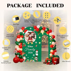 6FT 6.6FT Customized Foam Board Backdrop for Parties Christmas, Personalized Foam Arch Backdrop Board with Text and Photo, Indoor Outdoor Home Use Decor for Famliy Him Her - Image 5