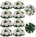 Flower Balls Wedding Rose Centerpieces: 10pcs Fake Flowers Decor for Table by Blosmon