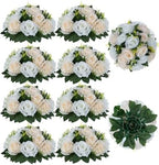 Flower Balls Wedding Rose Centerpieces: 10pcs Fake Flowers Decor for Table by Blosmon