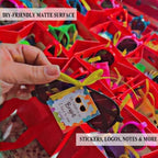 Aosric Red Square Gift Bags with Tissue Paper, 24 Pack 8x8x8 Inch - Image 6