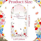 Hunnmingre a Little Wildflower is on the Way Baby Shower Arch Cover Decor - Image 3