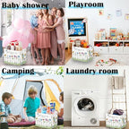 Runtoo Christian Bible Verse Floral Nursery Decor Baby Basket Religious Spiritual Inspirational Baby Shower Decorations Boys Gift Basket Toddler Toy Box Laundry Hamper Closet Storage Bins (Pack of 2) - Image 6
