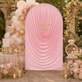 7.2FT Pink Arch Cover - Stretchy Fitted Arch Backdrop Cover for Round Top Chiara Backdrop Stand for Wedding Baby Shower Birthday Party Bridal Shower Decorations by Unknown