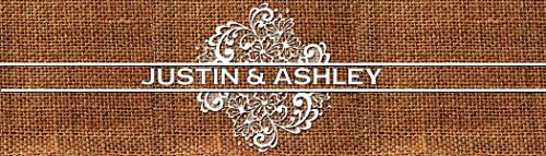 100 Burlap and Lace Wedding Water Bottle Labels Great for Engagement Bridal Shower Party 8"x2" - Image 2