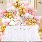Sequin Tablecloth 90 x132 Inch White Rectangle Tablecloth Glitter Fabric by QueenDream
