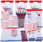 Resurhang 200 Pcs Heart Health Assorted Items, World Heart Day Gifts Bulk by Resurhang