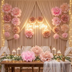 Cholemy 24 Pcs Tissue Paper Flowers - Image 6