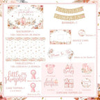 Pink Little Pumpkin Baby Shower Decorations Girl, All-in-1 Boho A Sweet Little Pumpkin is On The Way Balloon Arch with Baby Boxes Plates Napkins Cake Toppers Tablecloth Backdrop for Fall Thanksgiving - Image 6