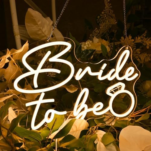 Britrio Bride to Be Neon Sign for Bridal Shower Bachelorette Party Backdrop - Image 6