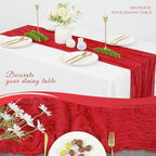 20 Pack Cheesecloth Table Runner 17 x 108 Inch, Red - Image 5