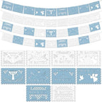 5 Pack 60 ft Blue Mi Bautizo Decoration Papel Picado Cielito Lindo Party by Eaasty