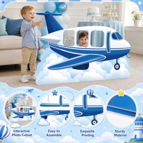 4.1 ft Airplane Corrugated Plastic Standee Cutout Photo Prop - Image 4