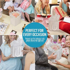 Aosric White Square Gift Bags with Tissue Paper, 24 Pack 8x8x8 Inch - Image 7