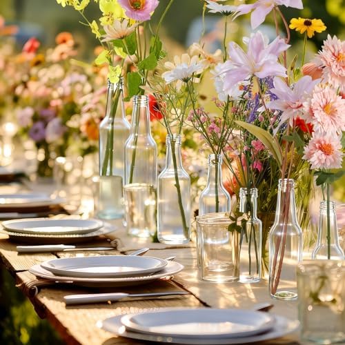 8 Sets Artificial Wildflowers Table Centerpiece with Vases - Image 5