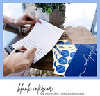 Durabasics 120 Heavyweight Blank Thank You Cards with Envelopes & Stickers, Premium Thank You Notes with Envelopes Set, Bulk, Classic Navy Blue Bulk Pack (4 x 6 Inches) (120 Pack) - Image 4