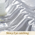 40ft x 10ft Silver Sequin Backdrop Curtains for Party Wedding Shimmer Curtain Backdrop Prom Sparkly Glitter Fabric Photo Backdrop Drapes for Birthday Party Photography Baby Shower 5x10FT, 8 Panels - Image 6