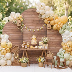 Wood Arch Backdrop Covers, Set of 3, 7.2ft 6.6ft 6ft, for Birthday Parties - Image 5