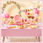 Mimorou 354 Pcs Pink Orange Yellow Plate and Napkins, Sunset Tableware Set - Image 5