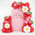 Hunnmingre A Berry Sweet Baby is on the Way Arch Backdrop Cover Decor by HunnmingRe