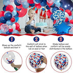 142Pcs Red White and Blue Balloon Arch Garland Kit, and 148pcs Navy Blue Gold Balloon Arch Garland - Image 5