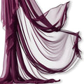 Barcelonetta | Chiffon Fabric | Decoration, Drapery Fabric | Wedding, Gender Reveal, Baby Shower, Birthday | for Arbor, Arch, Canopy, Table and Chair Decoration (Burgundy, 10 Yards) by Barcelonetta
