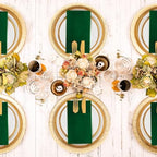 KAMMAK Dark Green Napkins Disposable with Pocket Cloth Like Dinner Paper Napkins 100 Pack Folded Guest Hand Towel for Party Decoration, Wedding Reception, Bathroom or Restaurant (16.5 x 16.5 inch) - Image 2