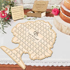 Personalized Tree of Life Wedding Guest Book Alternative Custom Wedding Guest Book Love Tree Puzzle Rustic Wedding Decorations for Party Engagement Reception Anniversary - Image 5