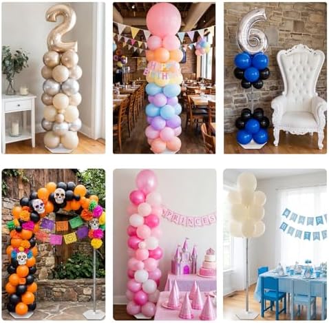 Jojoka 2‑Pack Adjustable Balloon Arch Stand Kit with Hexagon Bases - Image 5