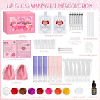 Anime Princess Cake Toppers, Snow Theme Princess Cake Decorations&Lip Gloss Kit for Kids, Fun DIY Lip Gloss Making Kit Birthday Gifts for Girls Kids Teens Baby Shower Children's Party - Image 2
