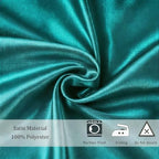 Satin Chair Sashes Bows 50 Pack Universal Polyester Chair Ribbons for Wedding Anniversary Retirement Party Birthday Engagement Banquet Graduation Outdoor Events Decor (Teal, 50 pcs) - Image 4