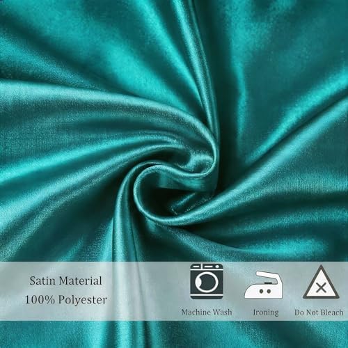Satin Chair Sashes Bows 50 Pack Universal Polyester Chair Ribbons for Wedding Anniversary Retirement Party Birthday Engagement Banquet Graduation Outdoor Events Decor (Teal, 50 pcs) - Image 4