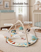 Blissful Diary Baby Play Gym, 5 Development Zones Activity Tummy Time Mat - Image 2