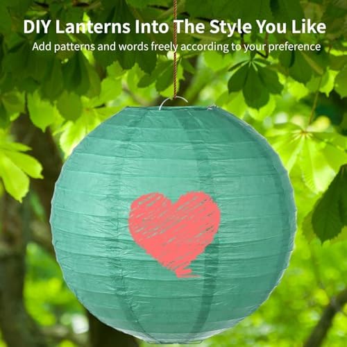 Paper Lanterns 32 Pcs, Assorted 6 8 10 12 Sizes, Indoor Outdoor Hanging Round Lanterns, Lanterns for Christmas Festival Baby Shower Wedding Birthday Party Decorating - Image 4