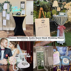 Audio Guest Book Wedding Phone, Record Customized Audio Message with Guest Book Retro Phone Audio GuestBook for Wedding Birthday Party Confession Audio Message Voicemail (Pink - Key) - Image 4