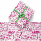 AOFUN Funny Birthday & Anniversary Wrapping Paper - Custom Gift Wrapping Paper for Men, Personalized - 3 Rolls, 58" x 23" Each - Image 2