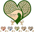 Personalized Tree of Life Wedding Guest Book Alternative, Guest Book Wedding Reception with Wooden Hearts Guest Book Signs for Wedding Anniversary Birthday Party by Unknown