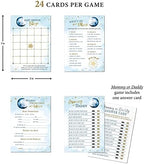 Lillian Rose"Love You to The Moon and Back" Baby Shower Game Set,Blue - Image 2