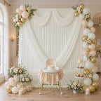 50×10 Ivory Backdrop Curtain for Wedding Party Decorations Wrinkle Free - Image 6