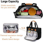 FHELAD Diaper Bag Tote for Women, Baby Diaper Bag 16L (Black) - Image 5