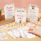 476 Pcs Highland Cow Baby Shower Games, 9 Style Baby Shower Activities - Image 2