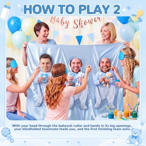 Mindsoft Baby Shower Games Party Favors Feed Me Baby Shower Games, Blue - Image 2