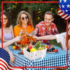 Funnymoom 24 Pcs 4th of July Red White Blue Star Paper Basket Empty - Image 5