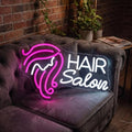 Hair Salon Neon Sign for Wall Decor, LED Neon Signs Lights, Pink Salon Hair Tech Decor Neon Signs for Barber Shop, Beauty Salon Studio Beauty Room Business Sign by GSHIXIN