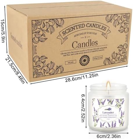 24 Pack Candles for Home Scented Aromatherapy Candles Gifts Set for Women, Natural Soy Wax Candle, 3.5 oz Long Lasting Candles, Birthday, Valentine, Christmas, Anniversary Present - Image 3