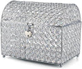 MDLUU Large Wedding Card Box, Treasure Chest Wedding Money Holder with Heart Shaped Lock, Crystal Bead Card Receiving Box for Wedding, Reception, Birthday Party by MDLUU