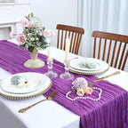 6 Pack Purple Cheesecloth Table Runner 10Ft 23 x 120 Inch - Image 4